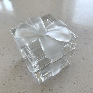 Authentic Tiffany & Co Crystal Gift Box/Paperweight